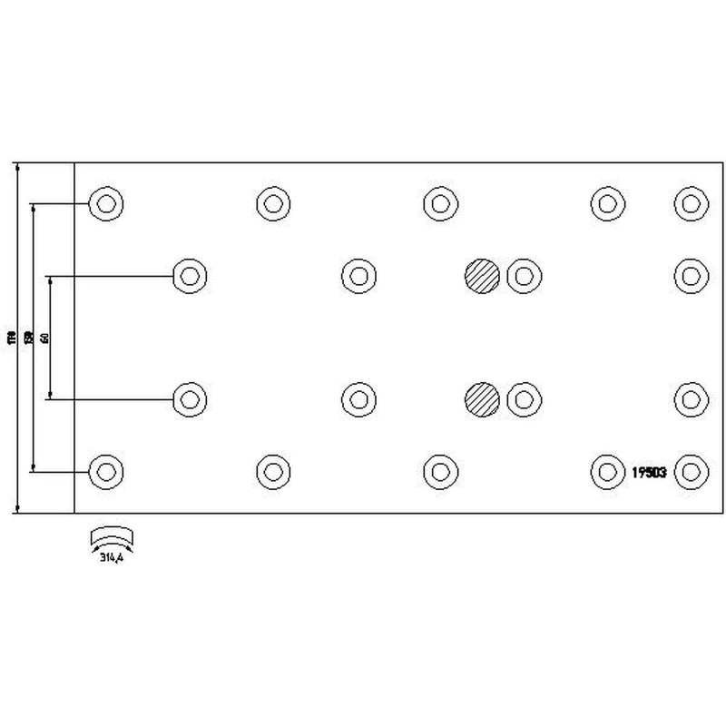 Textar Textar Cv Brake Lining Set 1950308
