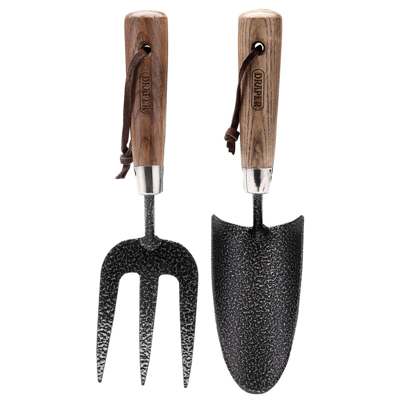Draper Carbon Steel Heavy Duty Hand Fork and Trowel Set with Ash Handles (2 Piec Draper - Dynamic Drive