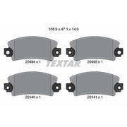 Textar Front Brake Pad Set 2049401