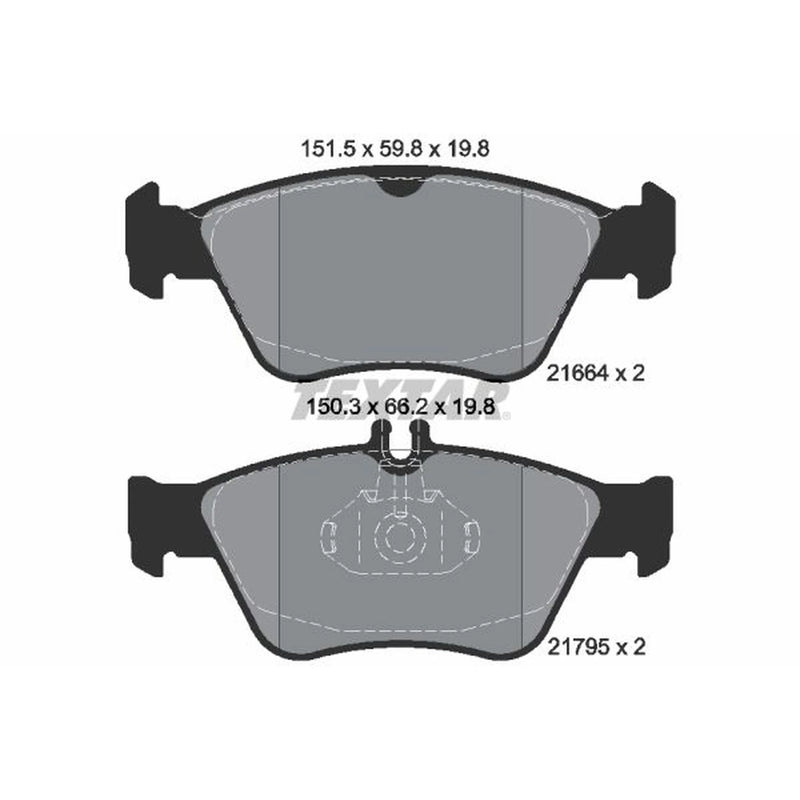 Textar Front Brake Pad Set 2166404