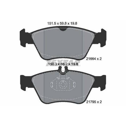 Textar Front Brake Pad Set 2166404