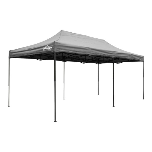 Dellonda 3x6m Pop-Up Gazebo Heavy Duty Carry Bag Rope Stakes & Weight Grey Dellonda - Dynamic Drive