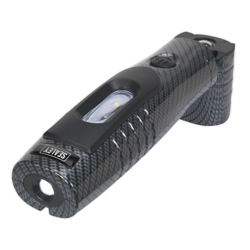 Sealey Carbon Look Rechargeable 360° Inspection Lamp 7 SMD+3W LED Lithium-ion Sealey  - Dynamic Drive