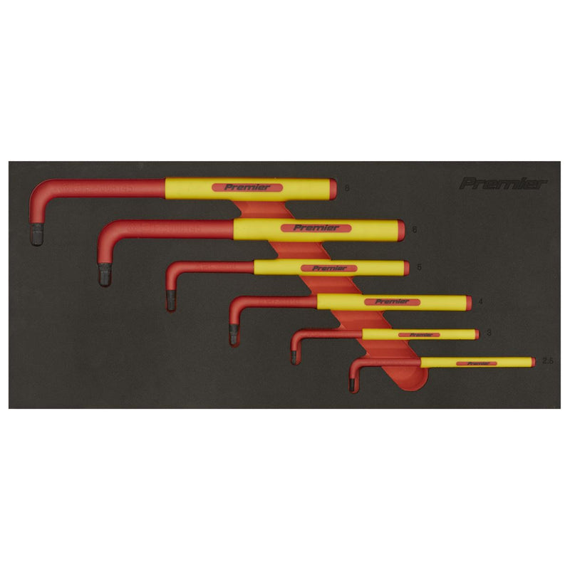 Sealey Premier Premier Hex Key Set with Tool Tray 6pc - VDE Approved TBTE05 Sealey Premier - Dynamic Drive
