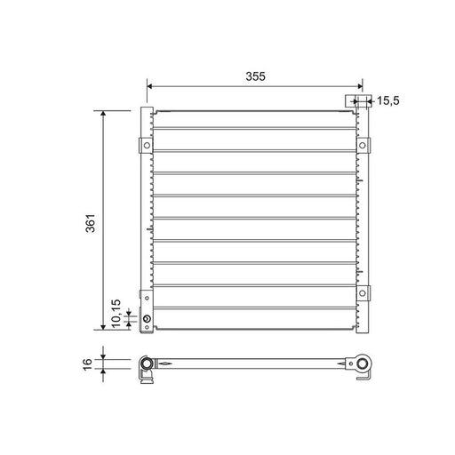 Valeo Air Conditioning Condenser 812712