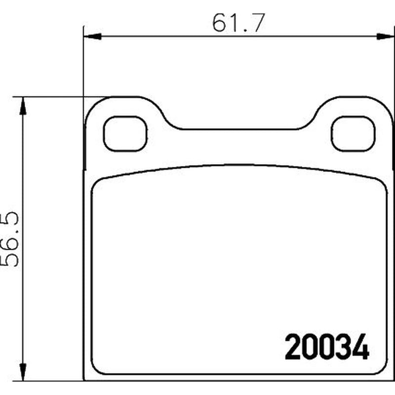 DON Front Brake Pad Set fits Alfa Romeo Alfetta 1974-1984 1.6 1.8 2.0