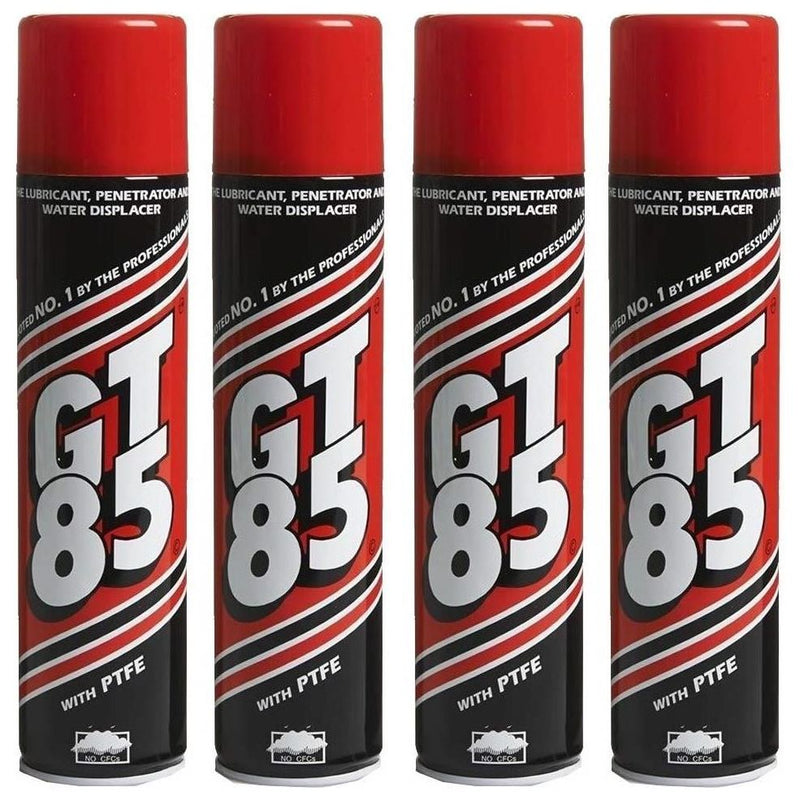 4x GT85 Aerosol Cans Chain Lubricant GT 85 Water Displacer GT85 400ml GT85  - Dynamic Drive