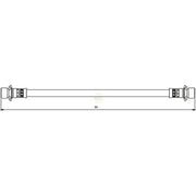 NAPA Brake Hydraulic Hose Line Rear fits Toyota Cynos 1995-1999 1.5