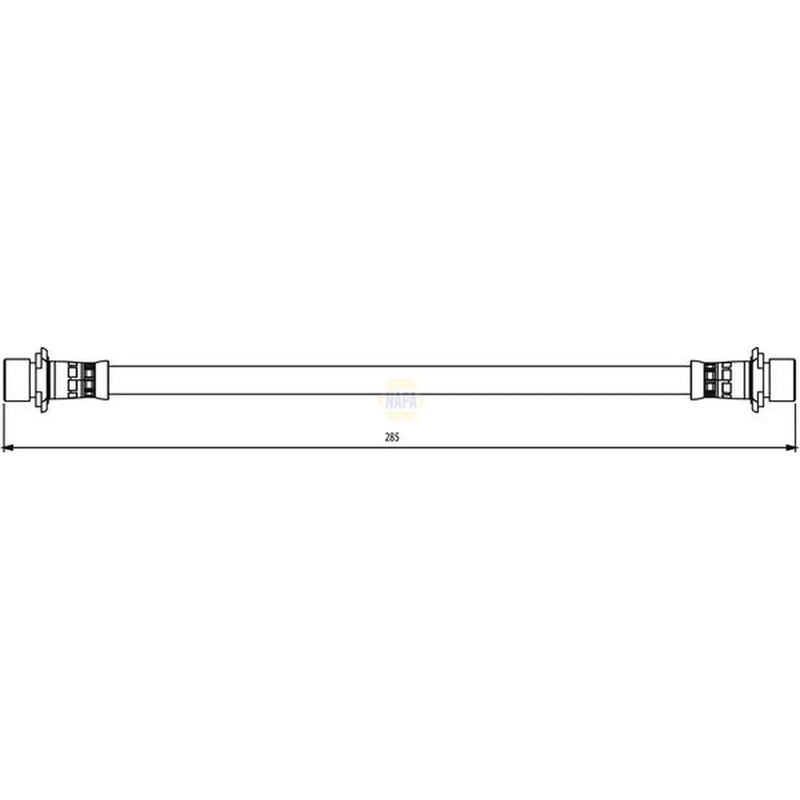 NAPA Brake Hydraulic Hose Line Rear NBH1230