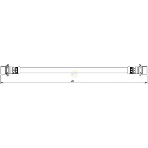 NAPA Brake Hydraulic Hose Line Rear NBH1230