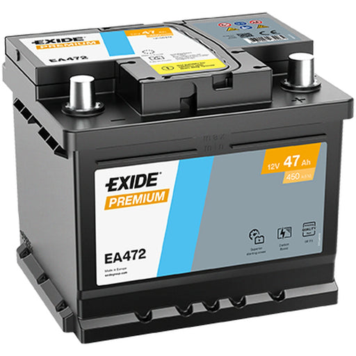 Exide Battery 12V 47Ah 450A EA472