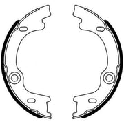 Mintex Parking Brake Shoe Set fits Kia Carens I 2002-2007 1.6 2.0