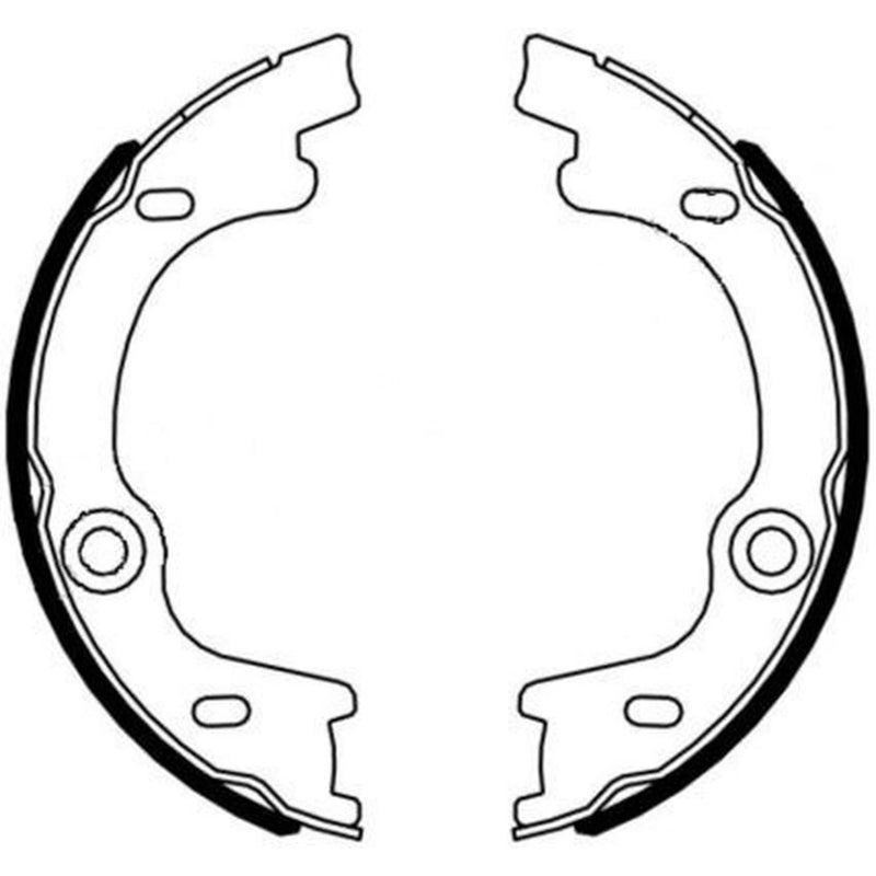 Mintex Parking Brake Shoe Set fits Kia Carens I 2002-2007 1.6 2.0