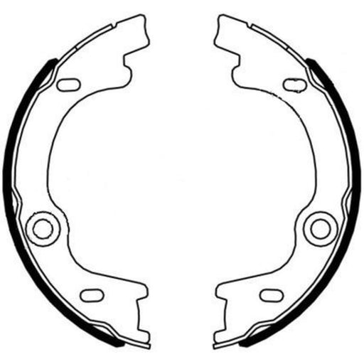 Mintex Parking Brake Shoe Set fits Kia Carens I 2002-2007 1.6 2.0