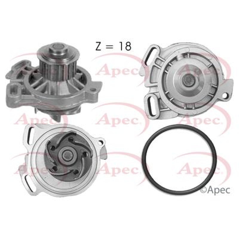 Apec Engine Cooling Water Pump fits VW Transporter 1990-2003 2.4 2.5