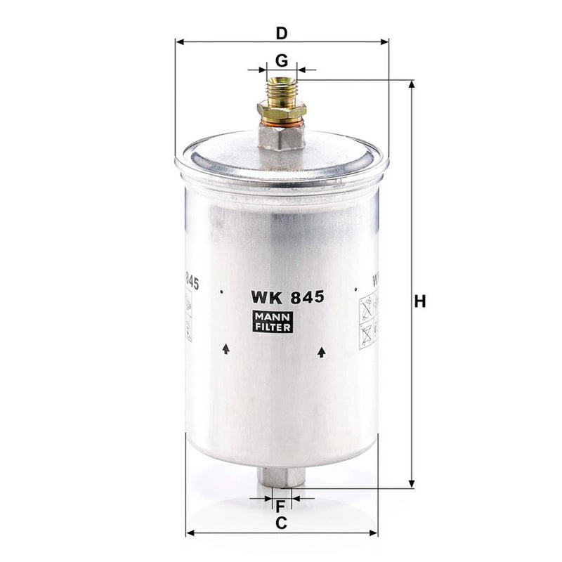 MANN-FILTER Full Service Kit with Air, Oil, Fuel & Cabin F fits Mercedes-Benz Sl
