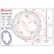 Brembo Front Rigid Brake Disc & Rear Rigid Brake Disc Brake Discs fits BMW R 850