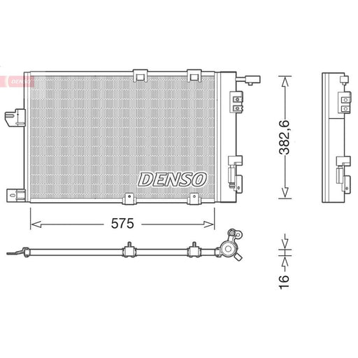 Denso Air Conditioning Condenser fits Opel Astra G 1998-2005 1.2 1.4 1.6 1.8 2.0