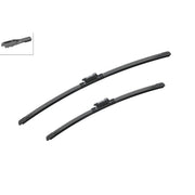Bosch Aerotwin Wiper Blade Set 600mm + 475mm — A860S fits Audi Q2 2016-2021