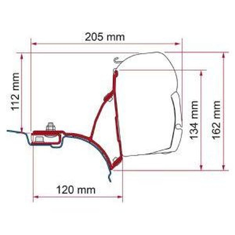 Fiamma F45 Adapter Kit Vw T5 Transporter Multivan Uk 98655-648 Fiamma - NN4 Online