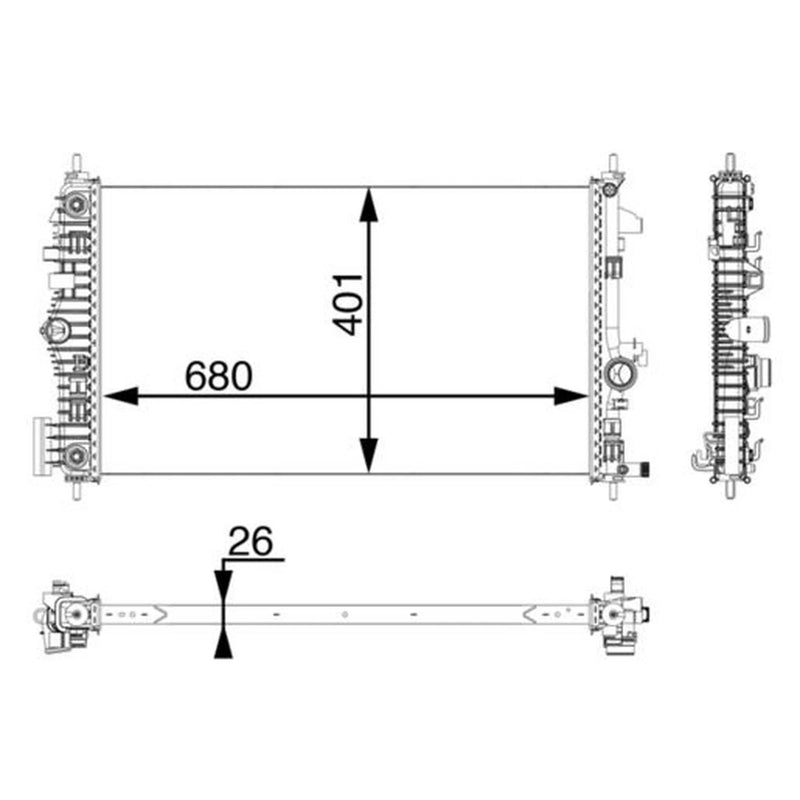 Mahle Engine Radiator CR 927 000P