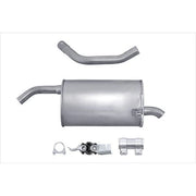 Hella End Silencer Rear fits Renault Clio III 2005-2014 1.4 1.6