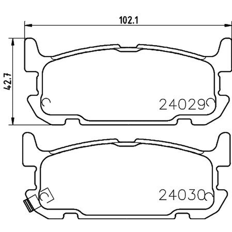 Mintex Rear Brake Pad Set MDB2575