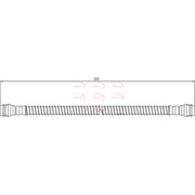 Apec Brake Hydraulic Hose Line Front fits Porsche 911 1997-2012 3.4 3.6 3.8 4.0