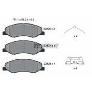 Textar Brake Pad Set 2282601