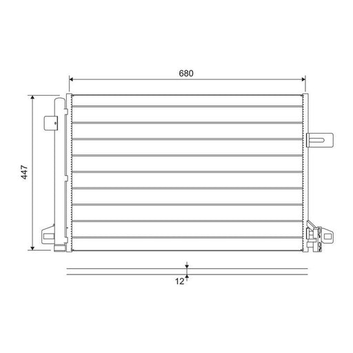 Valeo Air Conditioning Condenser 822691