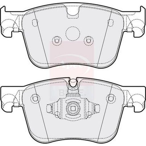Apec Front Brake Pad Set fits Citroën Berlingo 2018-2019 1.2 1.5