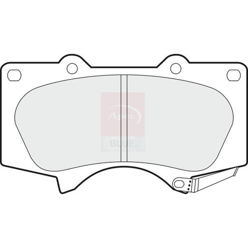 Apec Front Brake Pad Set fits Mitsubishi Pajero/Shogun IV 2006-2007 3.2 3.8