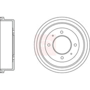 Apec Brake Drum Assembly Rear DRM9981