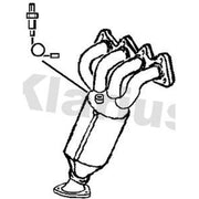 Klarius Catalyst Type Approved With Pipe Front fits Opel Astra G 2000-2005 1.8