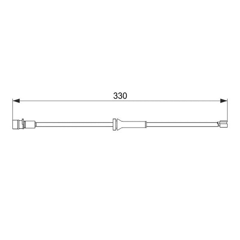 Bosch Brake Pad Wear Sensor Front fits Audi V8 1988-1994 3.6