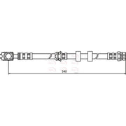 Apec Brake Hydraulic Hose Line Front fits Seat Cordoba 2002-2009 1.2 1.4 1.9