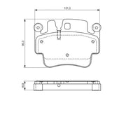 Bosch Front & Rear Pads fits Porsche 911 1999-2002 3.6