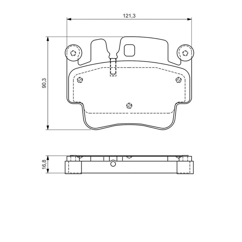 Bosch Front & Rear Pads fits Porsche 911 1999-2002 3.6