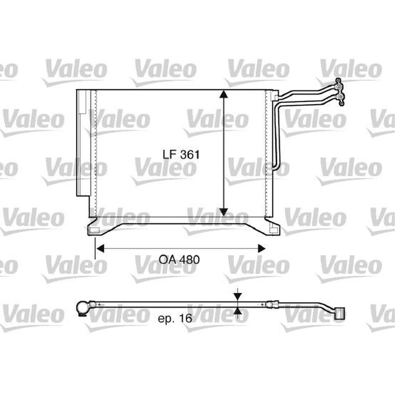 Valeo Air Conditioning Condenser 817837
