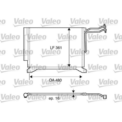 Valeo Air Conditioning Condenser 817837