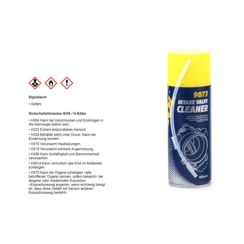 MANNOL Intake Valve EGR IAC and Throttle Body Cleaner Diesel Petrol 400ML 9873 Mannol  - Dynamic Drive