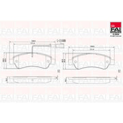FAI Rear Brake Pad Set BP140