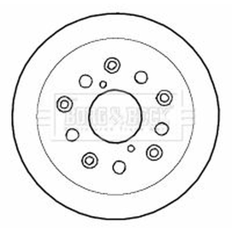 Borg & Beck 2 x Solid Rear Brake Discs BBD5775S-x2
