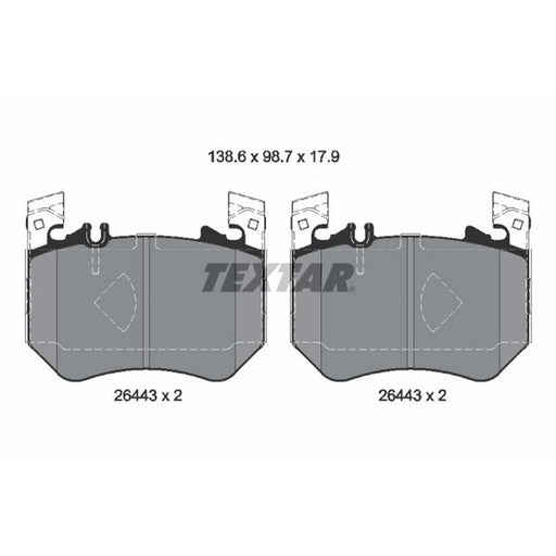 Textar Front Brake Pad Set 2644301