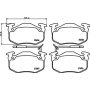 DON Front Brake Pad Set fits Peugeot 305 1982-1988 1.6
