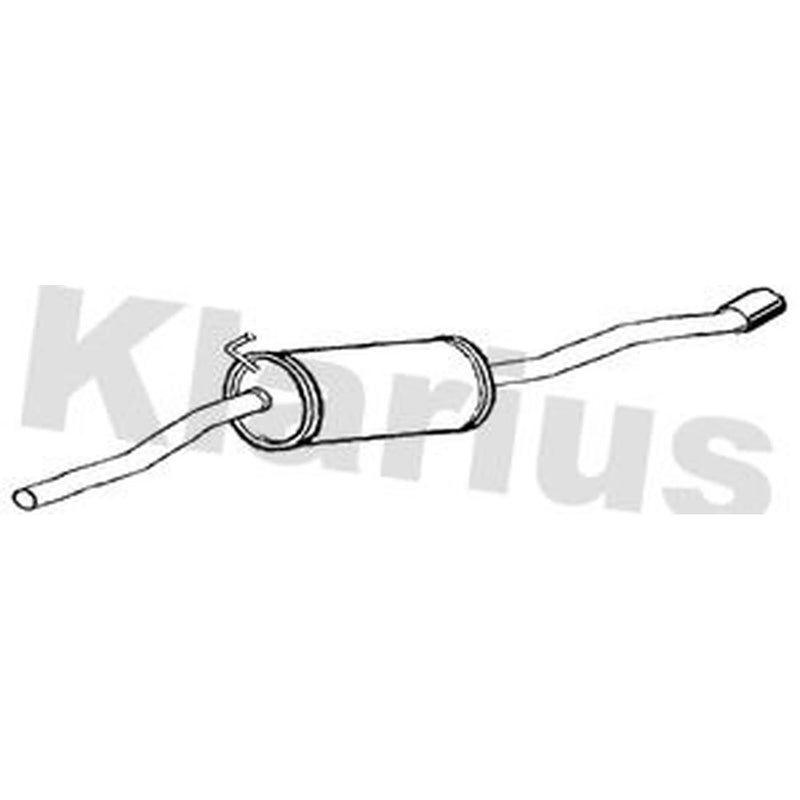 Klarius Box With Tail Pipe Rear fits VW Crafter 2016-2017 2.0