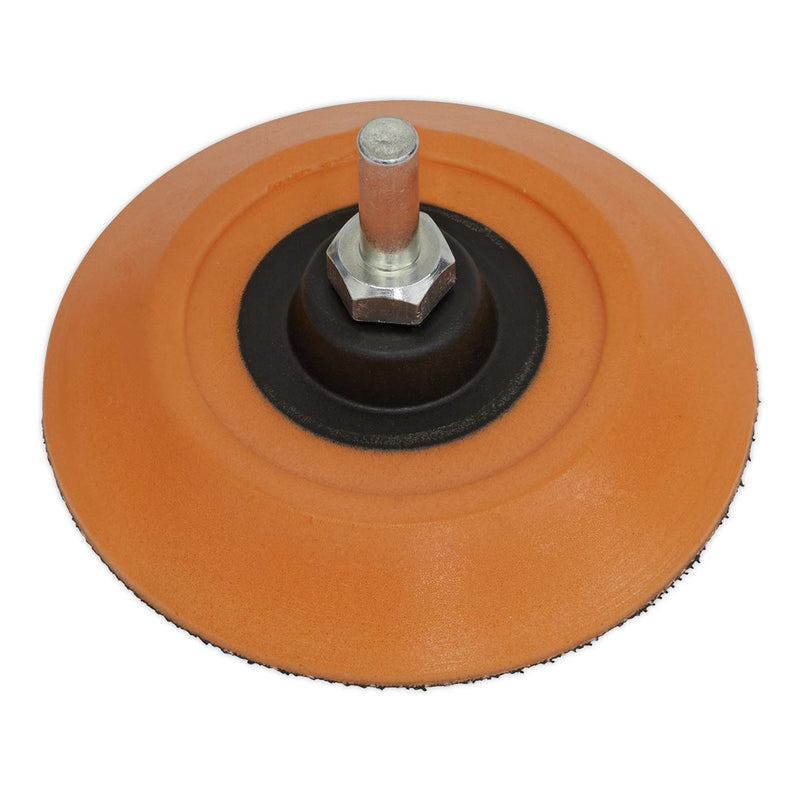 Sealey Hook & Loop Backing Pad 75mm 6mm Shaft PTC75HLM Sealey  - Dynamic Drive