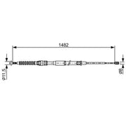 Bosch Handbrake Cable Right Rear fits VW Beetle 2011-2019 1.2 1.4 1.6 2.0