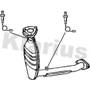 Klarius Catalyst Type Approved With Pipe Front fits Ford Focus I 1998-2004 2.0