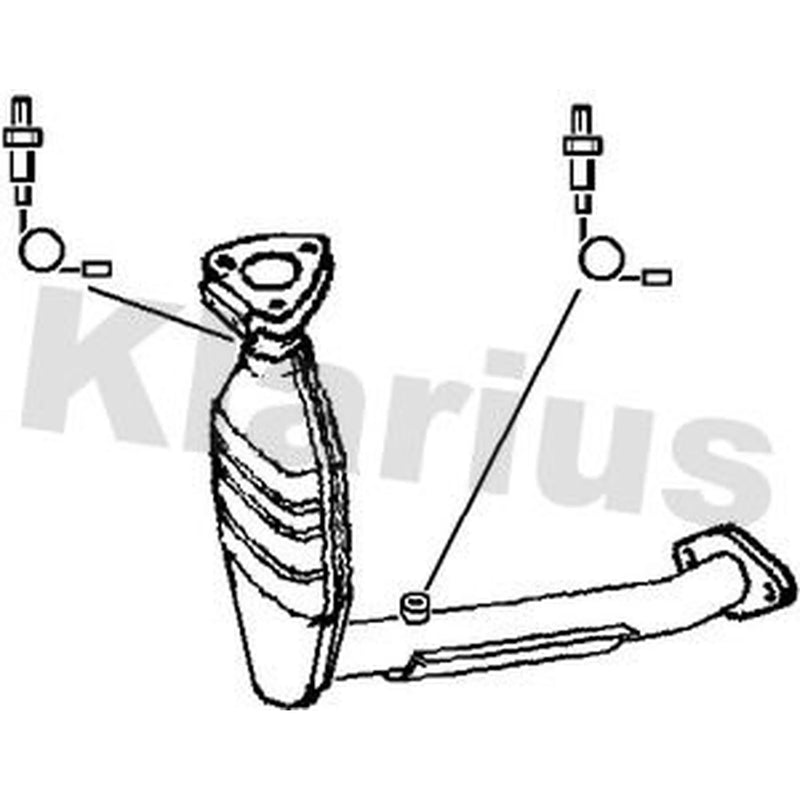 Klarius Catalyst Type Approved With Pipe Front fits Ford Focus I 1998-2004 2.0